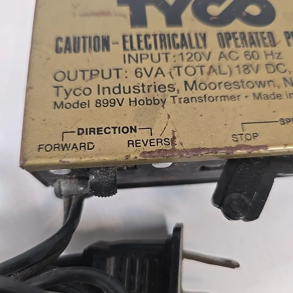 Vintage Tyco HO Electric Power Pack Train Transformer‎ Model 899V R20405 WORKS
